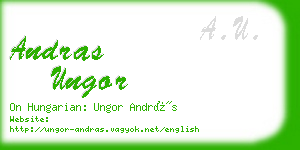 andras ungor business card